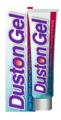 Tubo Duston Gel frío con efecto refrescante y descongestionante, gel tópico con capsaicina, eucalipto, romero, jengibre, canela, abeto y alcanfor, 50 ml